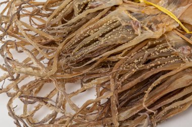 Beyaz bir arka plan üzerinde kuru mürekkep