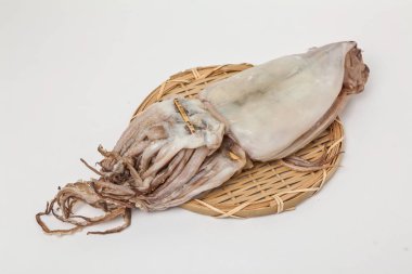 Yarı kuru mürekkep beyaz bir arka plan üzerinde