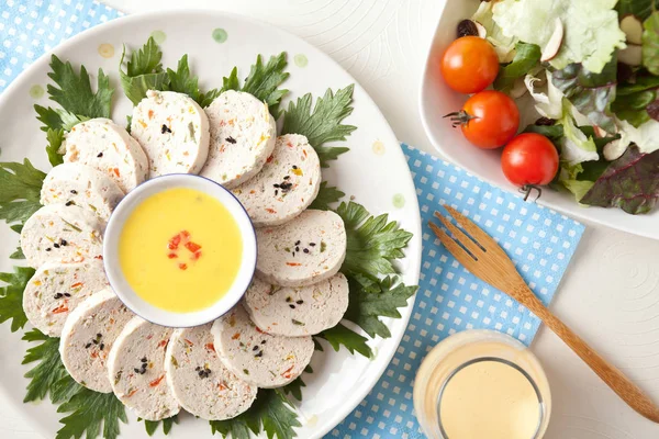 Alimentos Dietéticos Con Varias Frutas Guarniciones — Foto de Stock