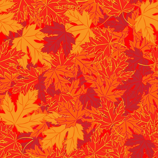 Höstens vektor seamless mönster. — Stock vektor