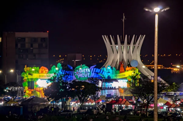 Denna Samling Fångade Jag Bilder Vissa Turistattraktioner Den Brasilianska Huvudstaden — Stockfoto