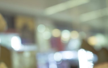 Alışveriş merkezinin bulanık arkaplanı
