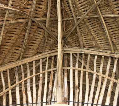 Dekorasyon bambu yapısı 