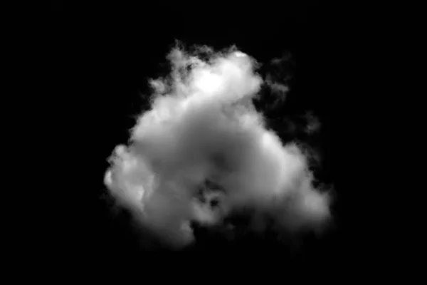 背景为黑色的白云 — 图库照片