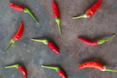 Sıcak kırmızı biber ya da kırmızı biber resim grubunu tıkar.