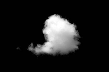 Siyah arkaplanı olan beyaz bulut.