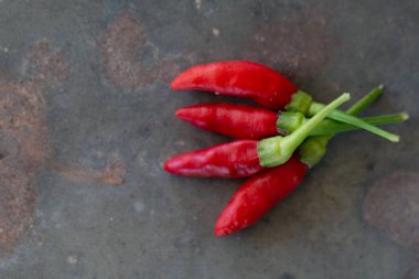 Sıcak kırmızı biber ya da kırmızı biber resim grubunu tıkar.