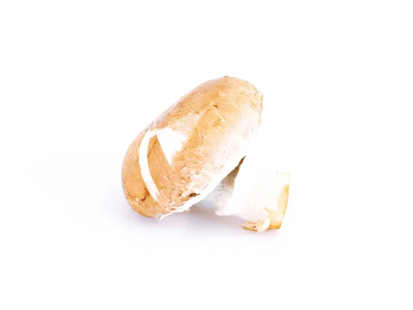 Świeże Grzyby Champignon Białym Tle Izolowane Jedzenie Obiekt Przyrody — Zdjęcie stockowe