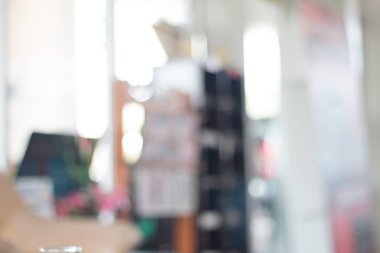 Özet bulanık ofis, arka plan için araba satış şirketi.