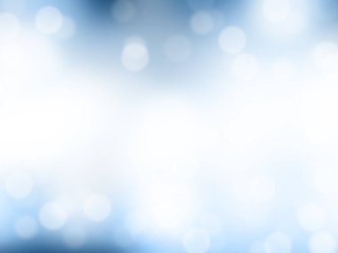 Mavi eğimli arkaplan üzerindeki ışıklar veya duvar kağıdı için Bokeh soyut tasarımı.