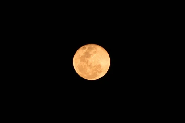 有大满月的神秘夜空背景 冬季背景有复制空间的月光之夜 — 图库照片