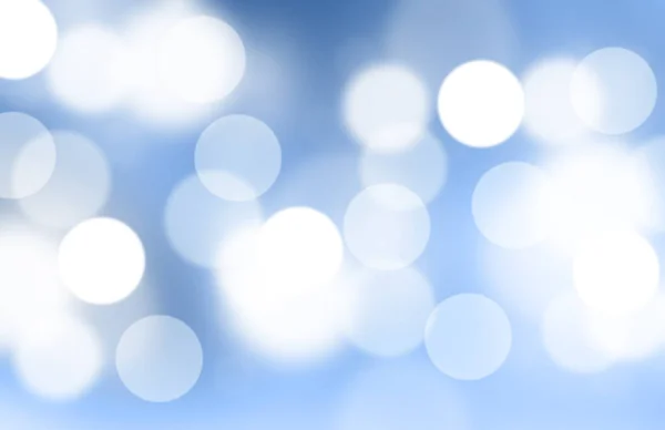 Lichter Oder Verschwommenes Bokeh Auf Blauem Hintergrund — Stockfoto