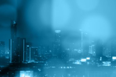 Odaklanamayan şehir gece lambası Bokeh soyut arkaplanıyla bulanıklaştı