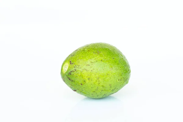 Fruits Avocat Sur Fond Blanc — Photo