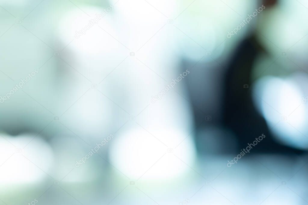 Blurred of business office design image for abstract background.