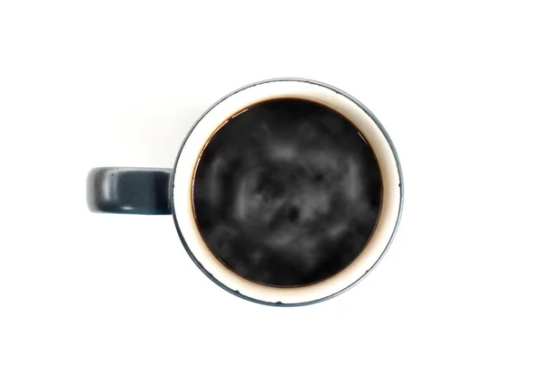 一杯热咖啡的闭塞 — 图库照片