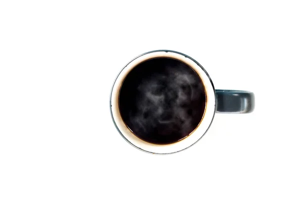 Primer Plano Una Taza Café Caliente — Foto de Stock