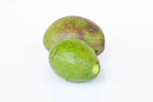 Fruits Avocat Sur Fond Blanc — Photo
