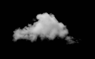 Siyah arkaplanı olan beyaz bulut.