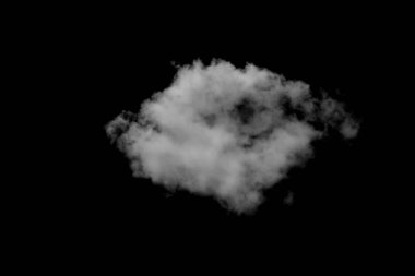 Siyah arkaplanı olan beyaz bulut.