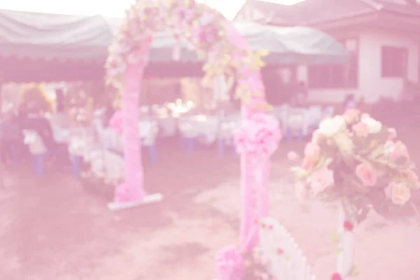 Borroso Hermoso Arco Boda Para Ceremonia Boda — Foto de Stock