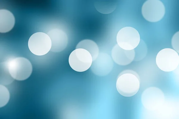 Blue Blurred Bokeh Abstract Background — Stock Photo, Image