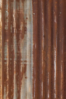 Rusty Metal Çatı dokusu soyut arkaplan, Retro tarzı, Vintage tasarımı.