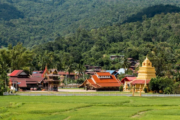 Landscape Wat Sri Pho Chai Templom Szimbóluma Haeo Látnivalók Loei — Stock Fotó