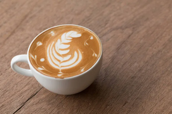 Latte Art Cup Topping Beautiful Art Milk — Stok Foto