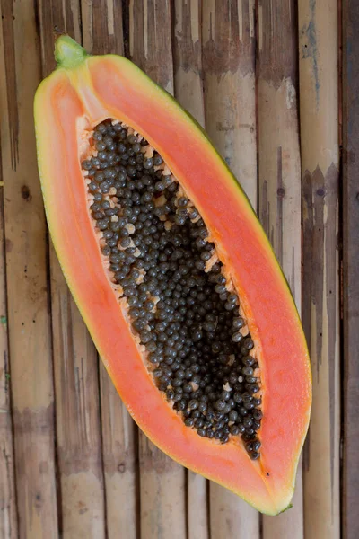 Close Fresh Papaya Fruit — Stock Photo, Image