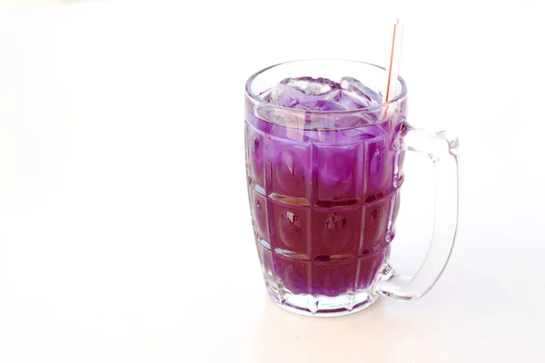 Чай Гороха Бабочки Льдом Напиток Херба — стоковое фото