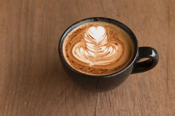 Piccolo Latte Art Cup Topping Beautiful Heart Art Milk — Stok Foto