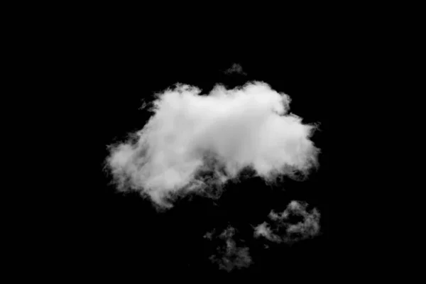 Белое Облако Черном Фоне — стоковое фото