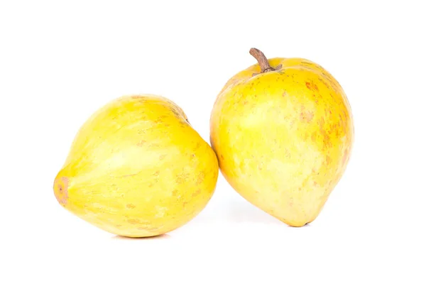 Pouteria Campechiana Kunth Baehni Canistel Fruit Sur Fond Blanc — Photo