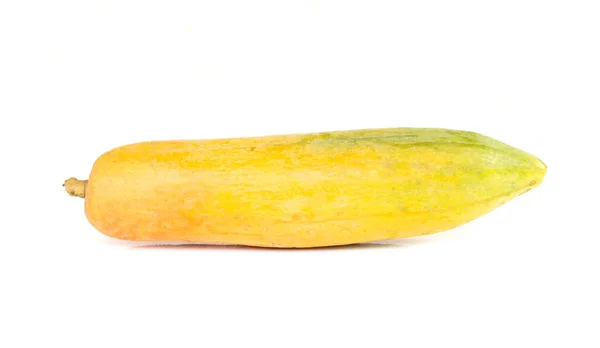 Mogen Papaya Isolerad Vit Bakgrund — Stockfoto