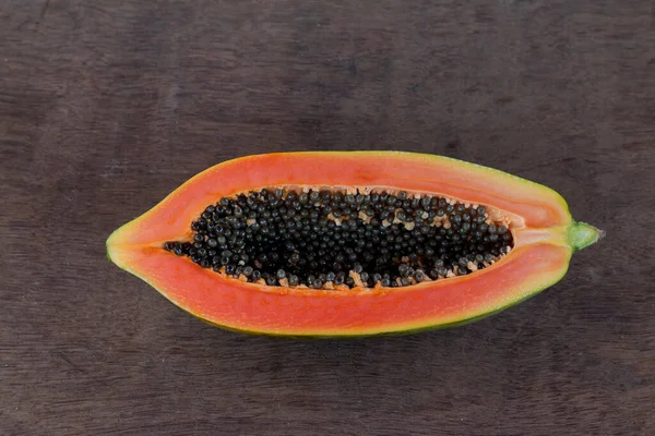 Friss Papaya Gyümölcs Közelsége — Stock Fotó