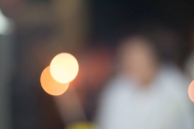 Yokedilmiş şehir gecesi filtrelenmiş Bokeh soyut arkaplanı.