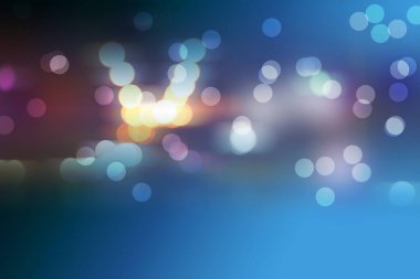 Bulanık açık mavi eğimli bokeh soyut arkaplan.