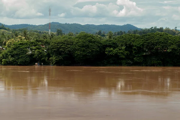 Rivière Mae Khong Thaïlande Saison Des Pluies — Photo