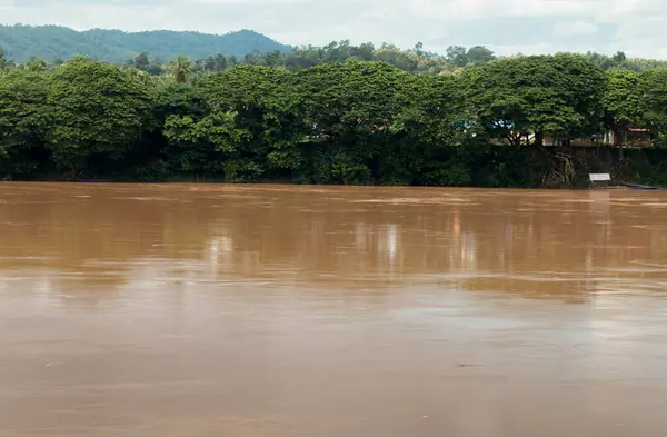 Rivière Mae Khong Thaïlande Saison Des Pluies — Photo