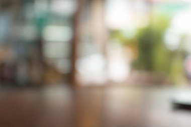 Bulanık kahve dükkanı işi soyut arka plan.