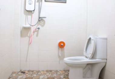 Arka plan yapmak için banyo bulanıklığı.