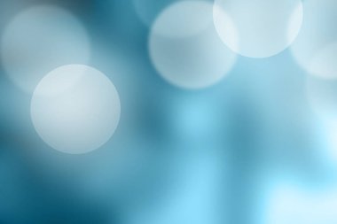 Arkaplan için mavi bulanık bokeh özeti.