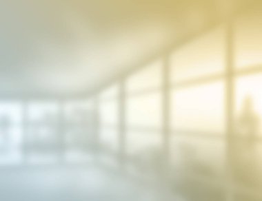 Şehir binası geçmişi olan bir ofis odası bulanıklığı..