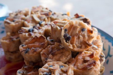 Kızarmış taro Çin usulü. .