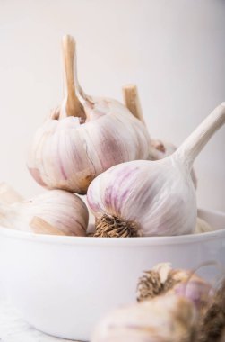 yakın çekim sağlıklı sarımsak