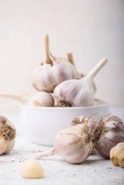 yakın çekim sağlıklı sarımsak