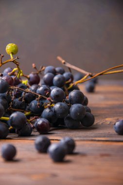 Bahçeden taze siyah üzüm