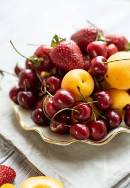 fresh fruits and berries close-up