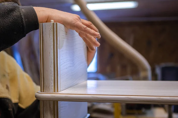 Het Maken Van Meubels Van Hout Werk Timmerman Timmerwerk Tools — Stockfoto